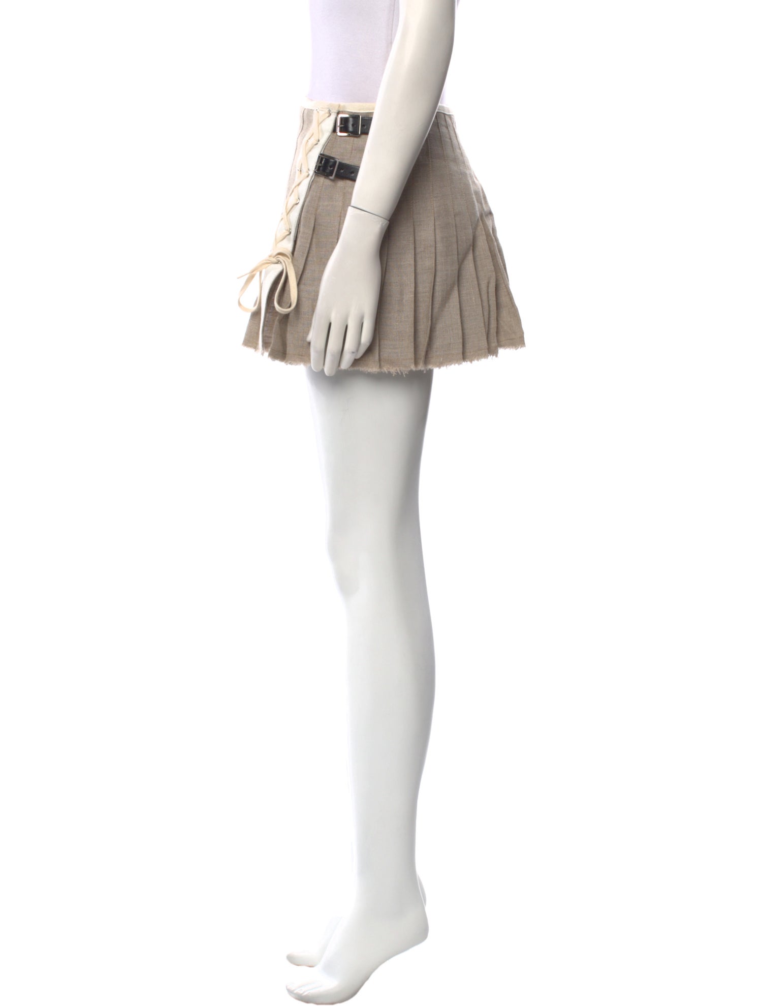 La Fetiche Linen Mini Skirt