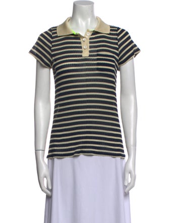 La Fetiche Striped Short Sleeve Polo