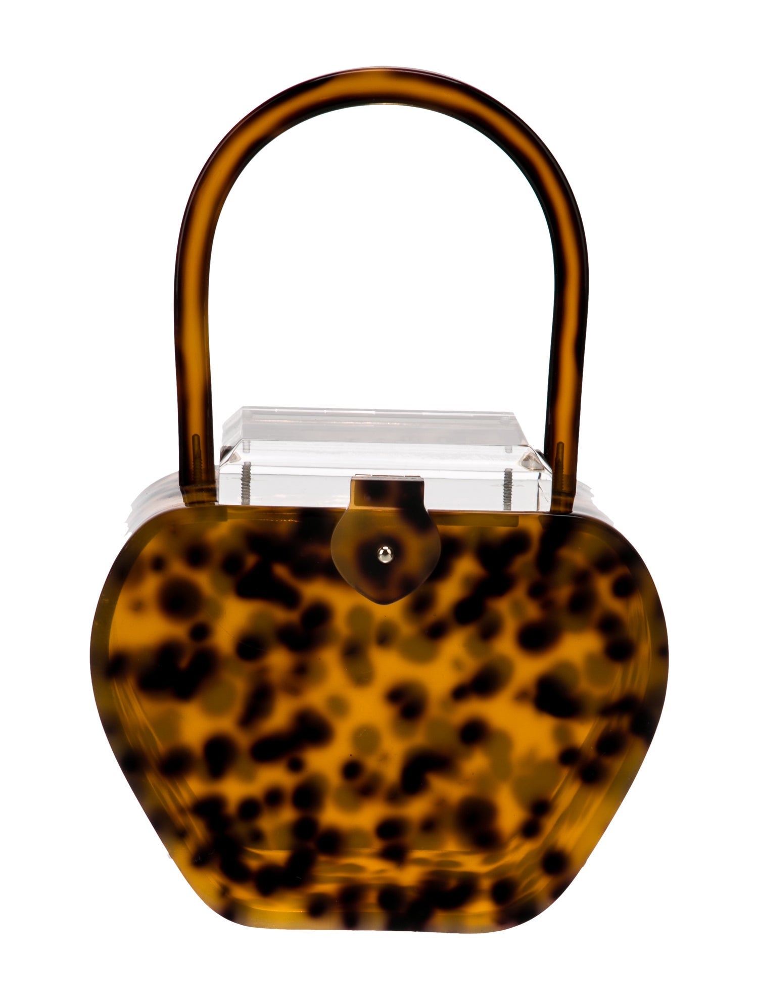 L'Afshar Acrylic Top Handle Bag