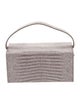 L'Afshar Lizard Top Handle Bag