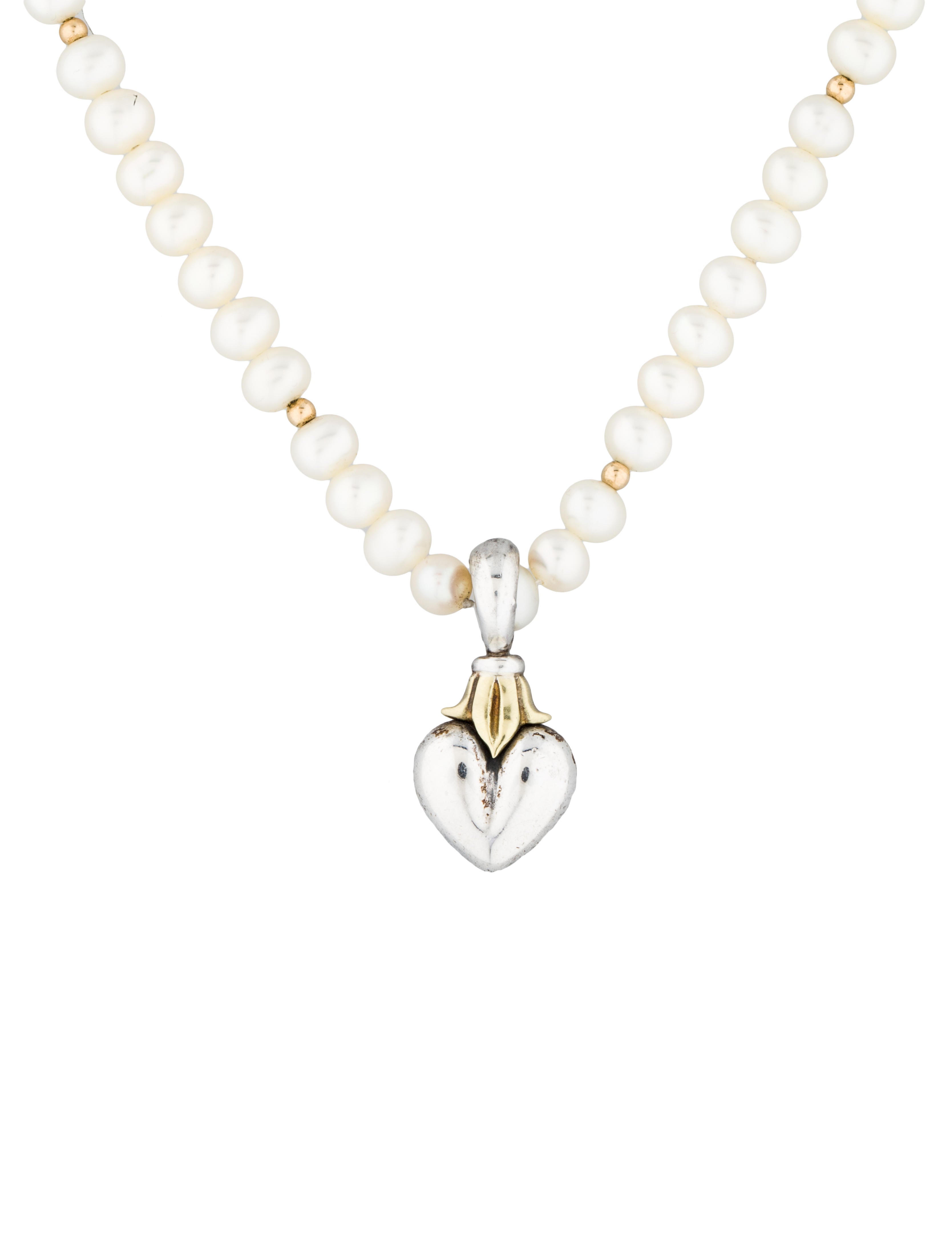 Lagos Caviar Heart Pendant Necklace - Necklaces - LAG21181 | The RealReal