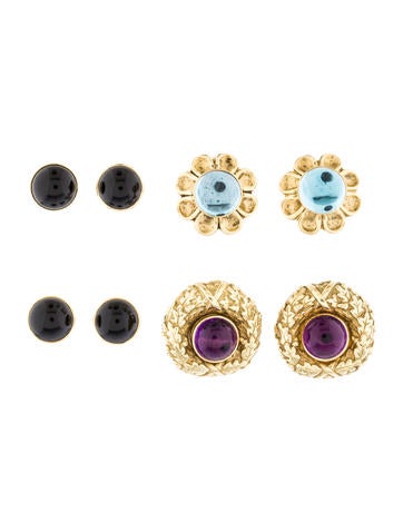 Lagos Interchangeable Gemstone Earrings Set