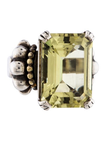 Lagos Caviar Citrine Glacier Ring