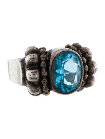 Lagos Two-Tone Topaz Ring