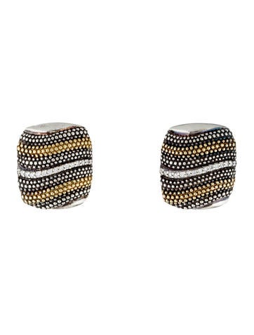 Lagos Two-Tone Diamond Earrings