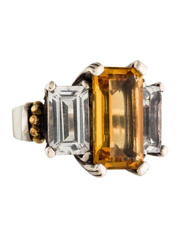 Lagos Three-Stone Cocktail Ring