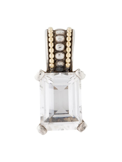 Lagos Two-Tone Topaz Pendant Silver