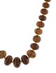 Lagos 18K Smokey Quartz & Diamond Melon Bead Necklace
