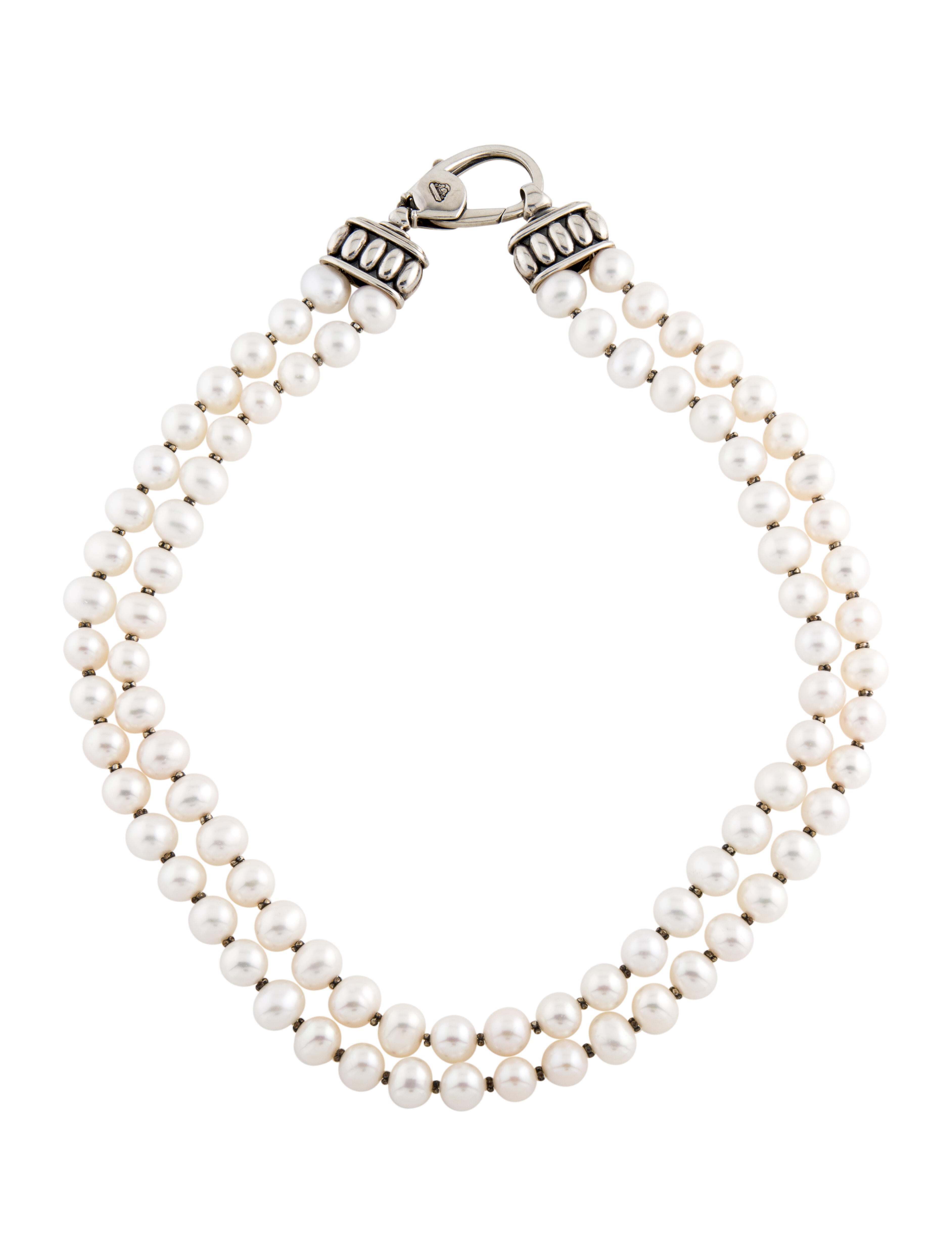 Lagos Double Strand Pearl Necklace