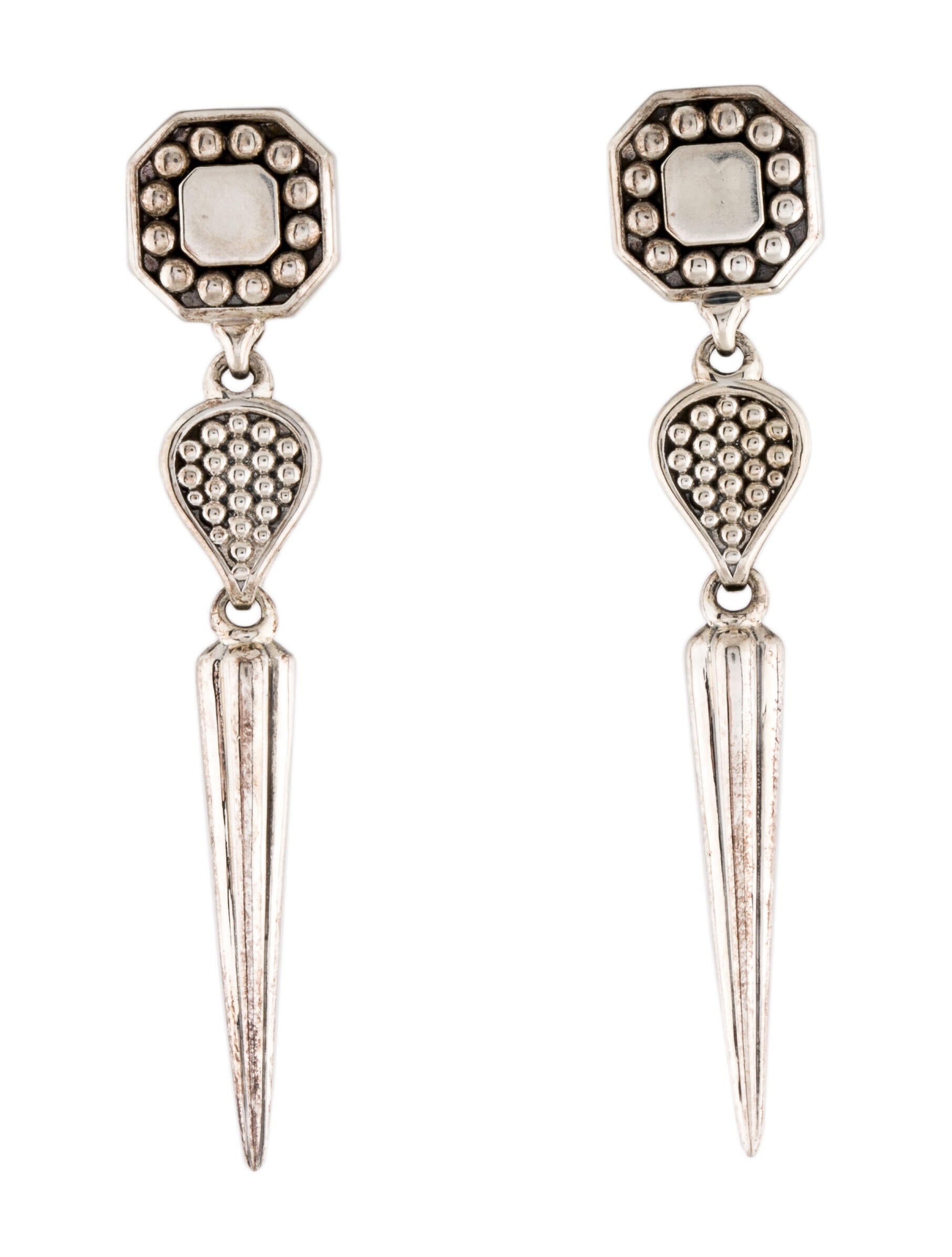 Lagos Drop Earrings Sterling Silver Drop Earrings LAG34863 The RealReal