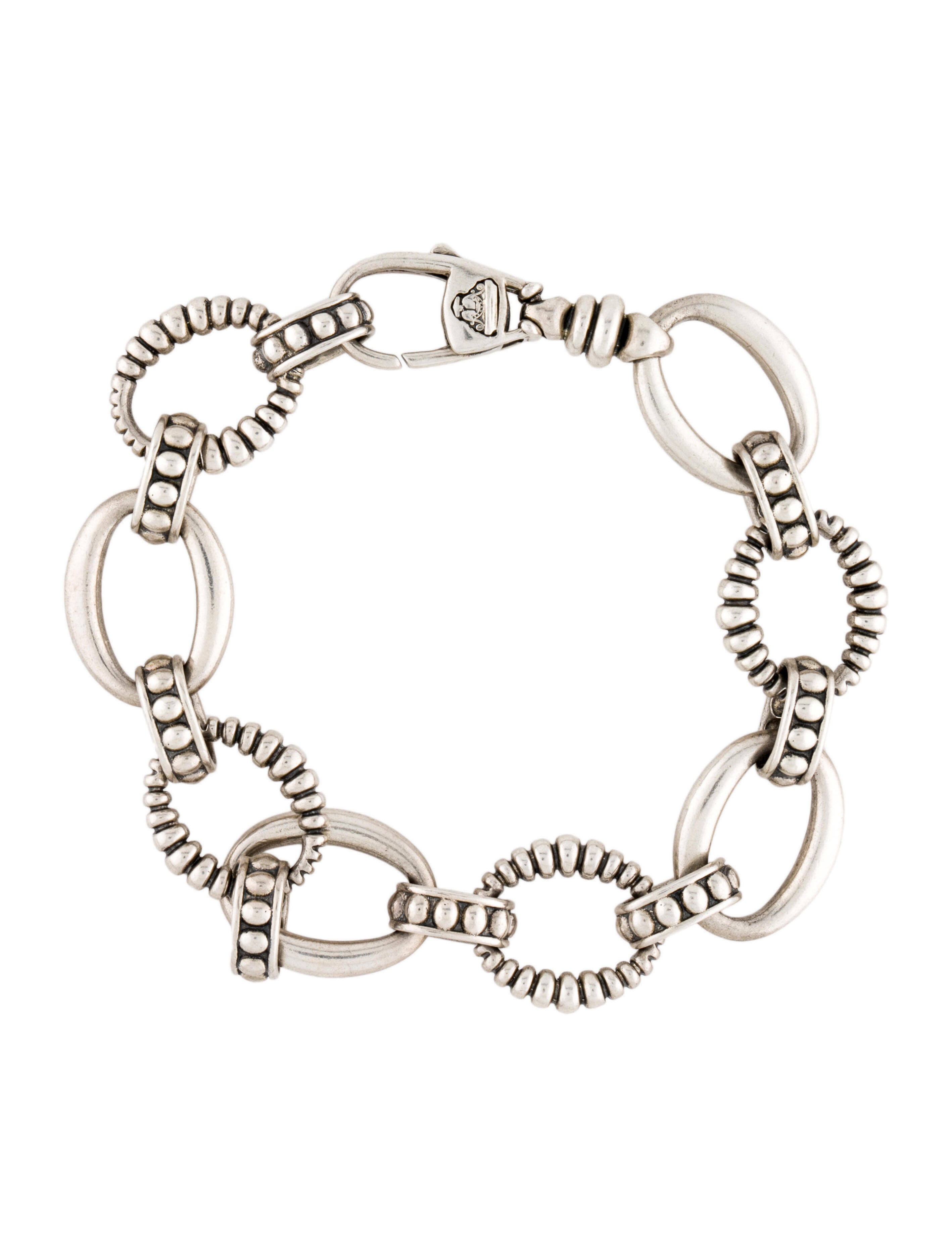 Bracelet 14K Diamond & Multi Stone Bracelet 14K White Gold Link