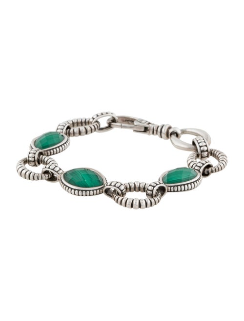 Lagos Quartz & Malachite Doublet Venus Link Bracelet