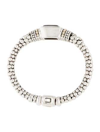 Lagos Smoky Quartz Caviar Bangle Bracelet
