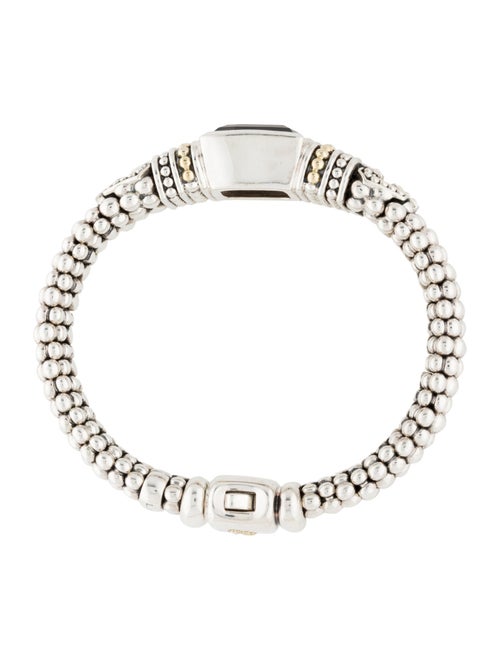 Lagos Smoky Quartz Caviar Bangle Bracelet