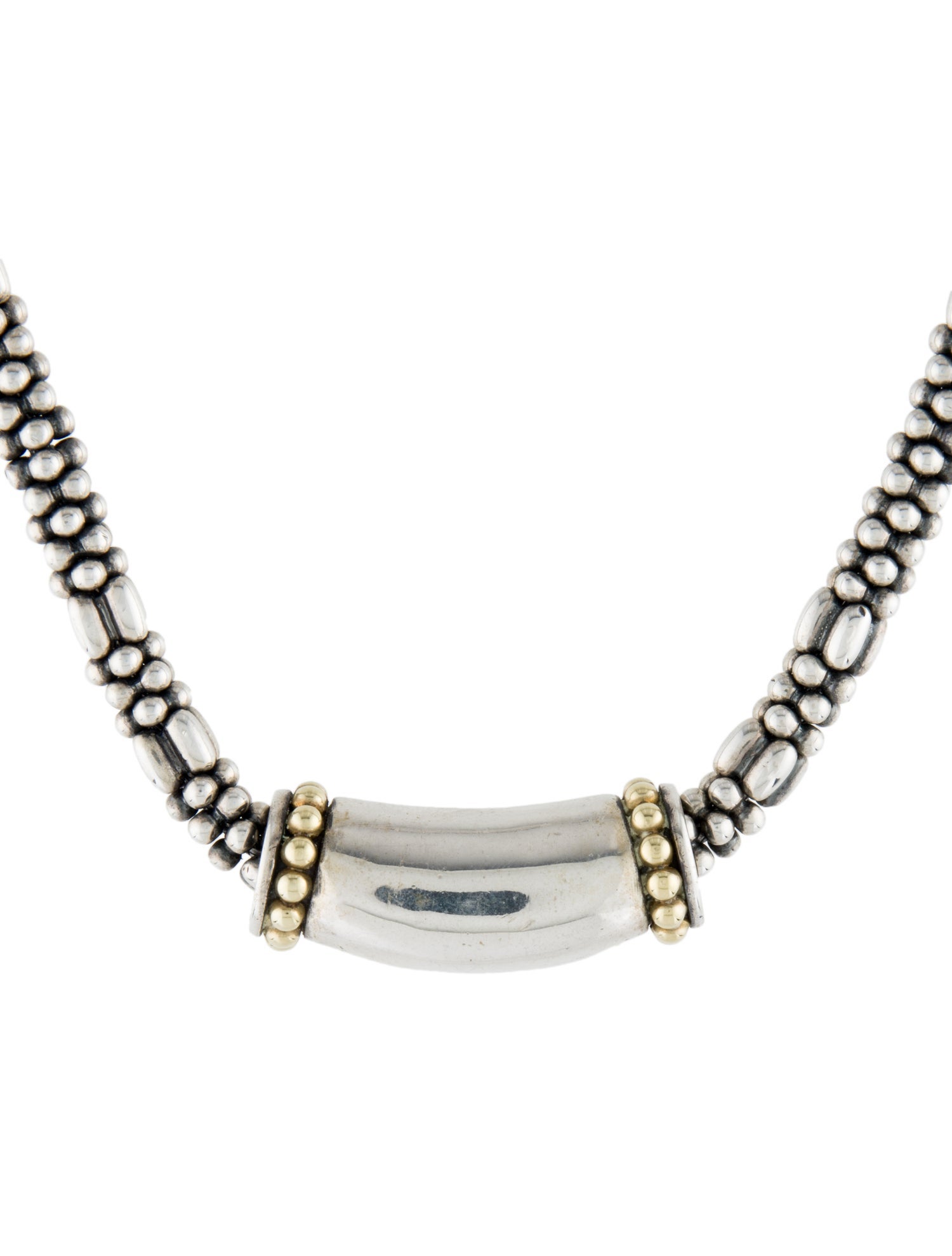 Lagos Two Tone Collar Necklace