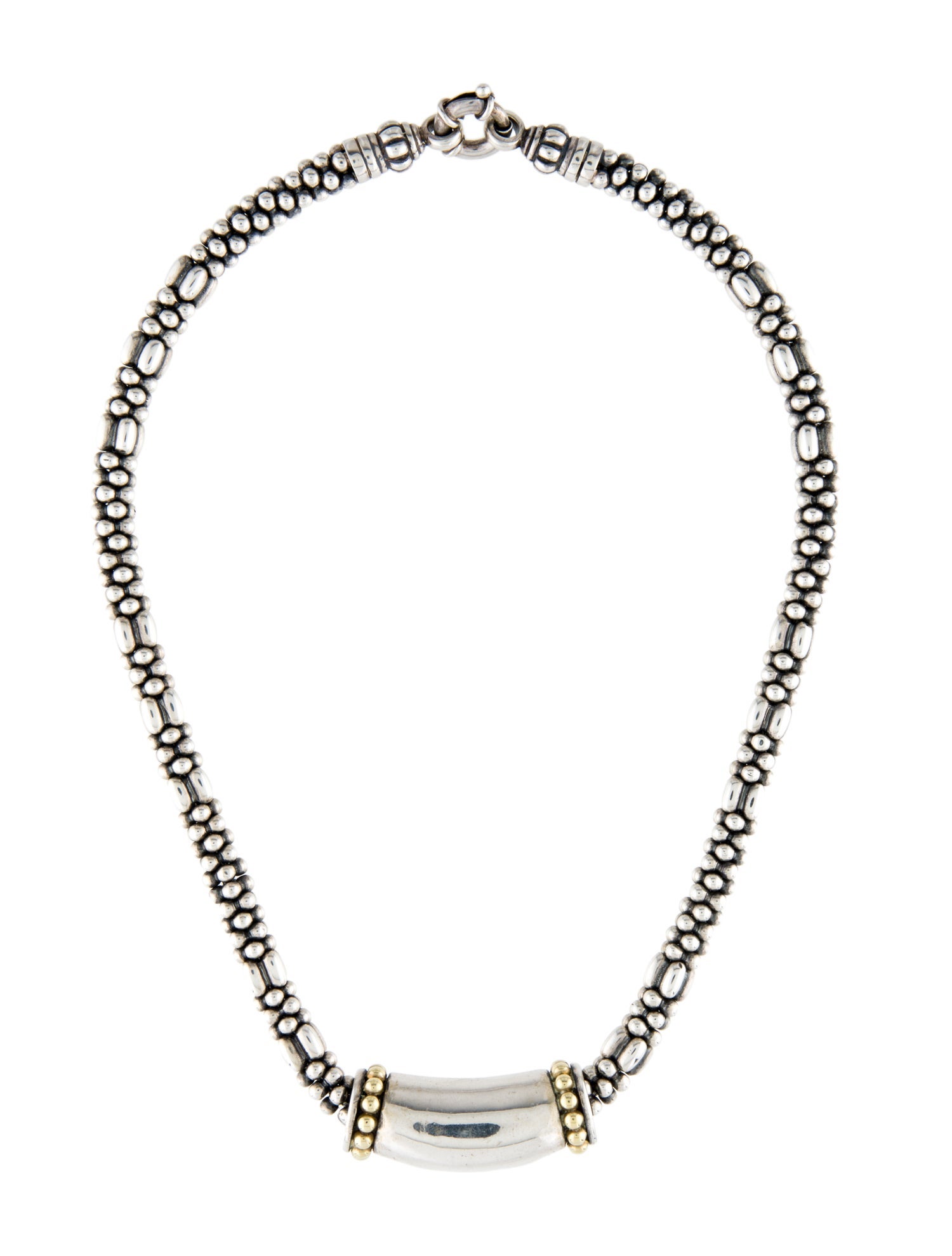Lagos Two Tone Collar Necklace