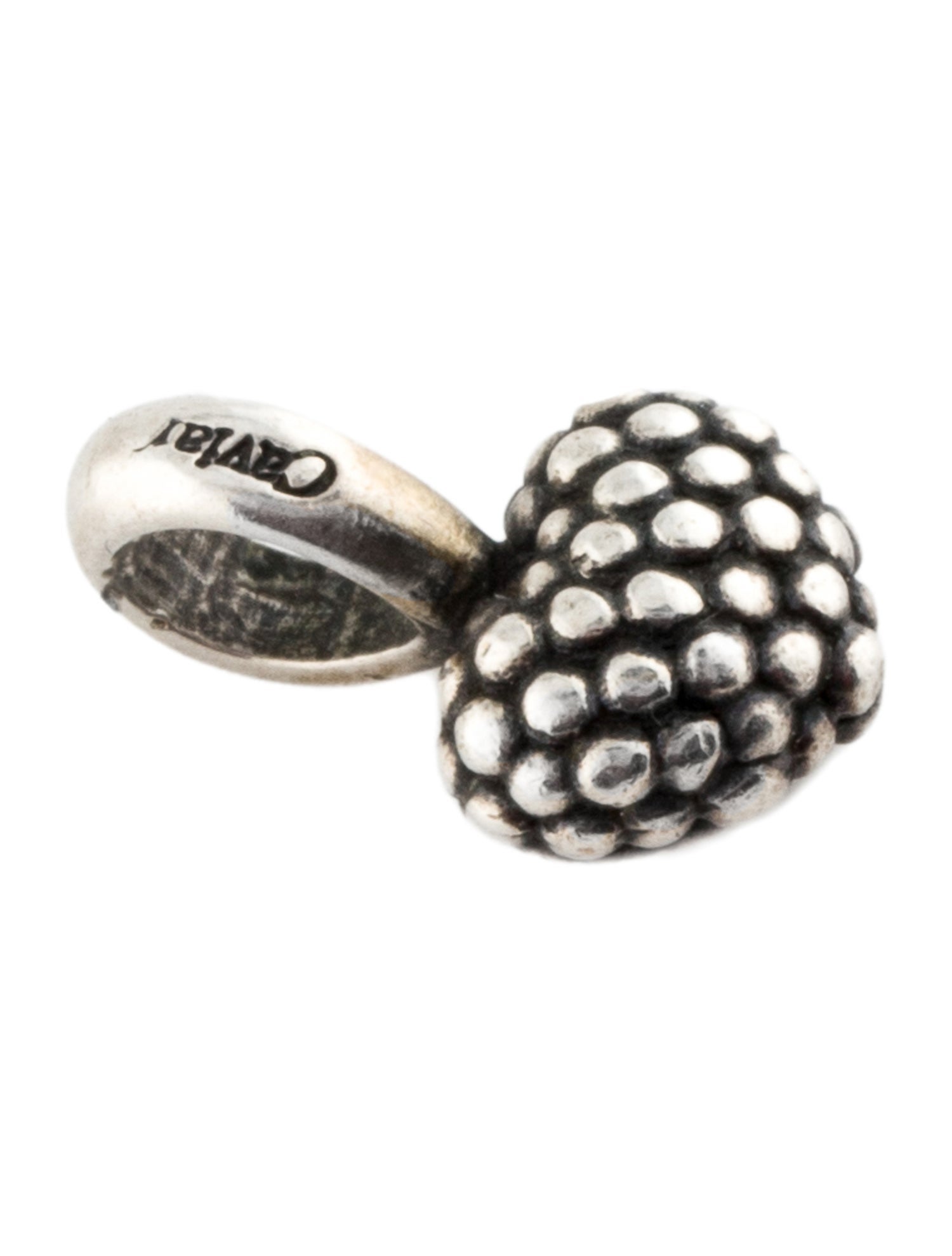 Lagos Caviar Beaded Heart Pendant