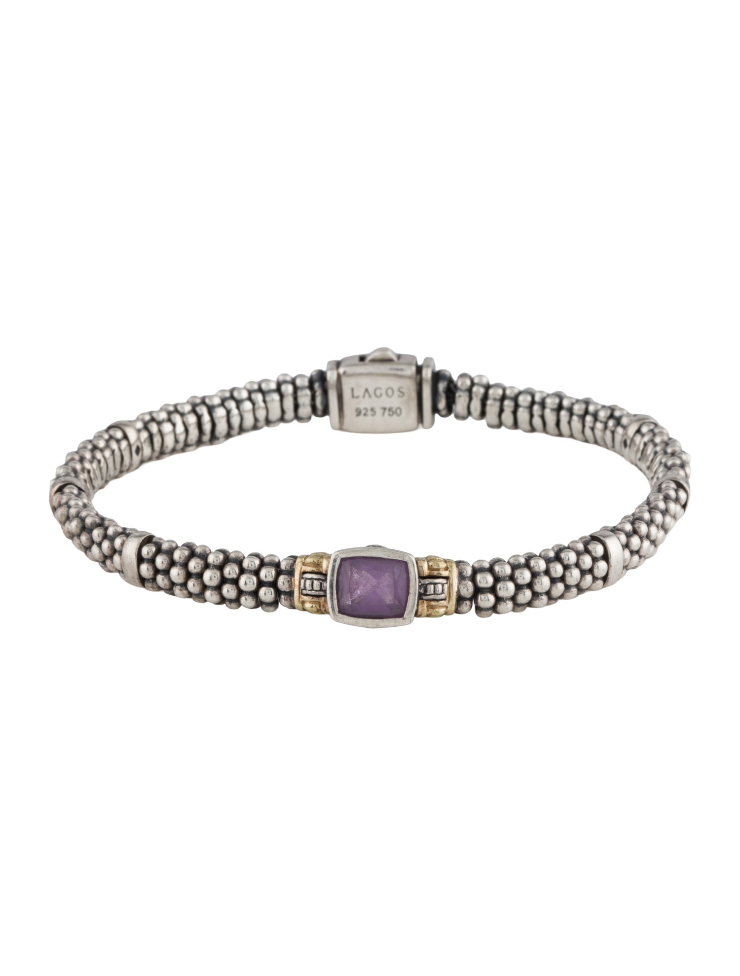 Lagos Amethyst Beaded Bracelet