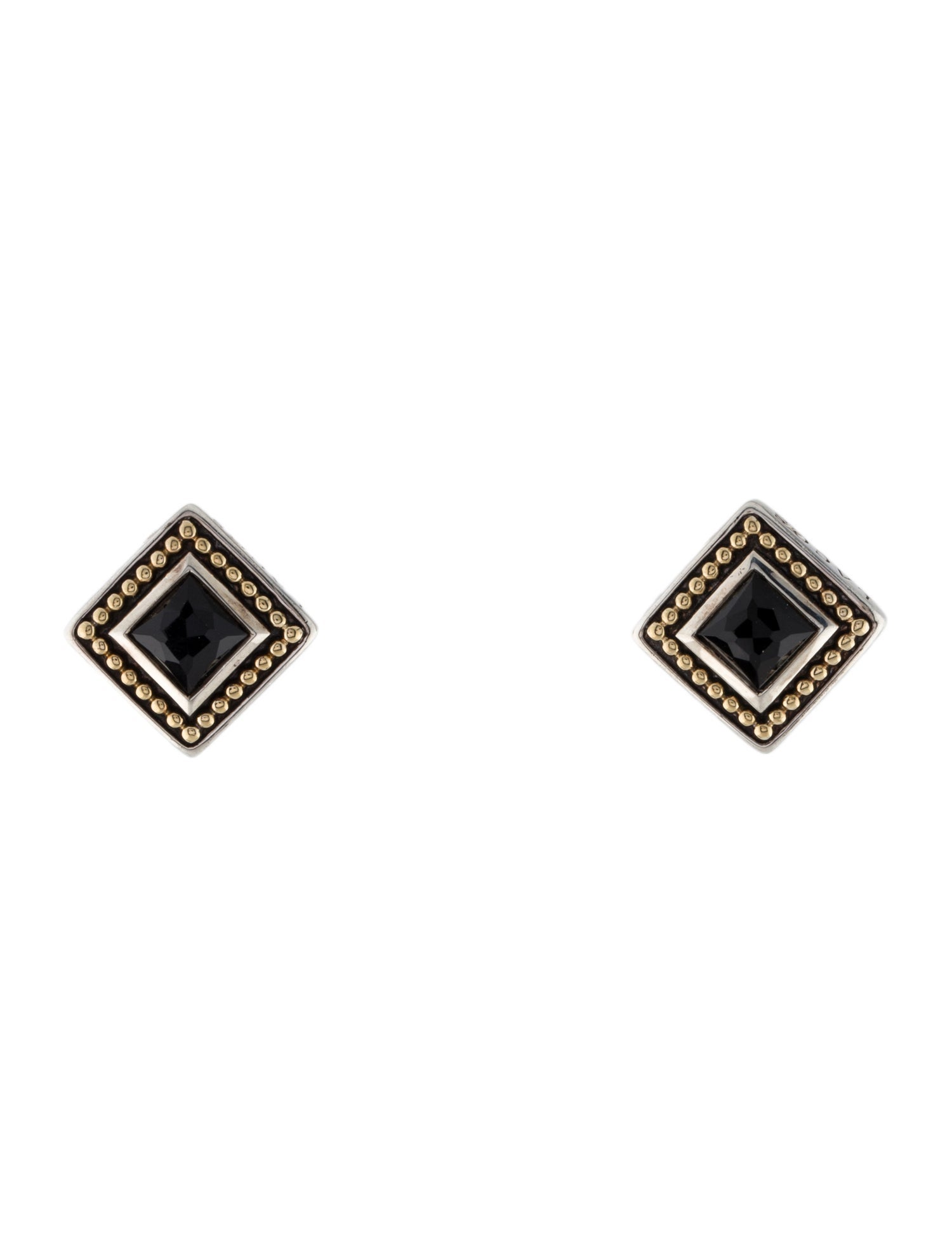 Lagos Onyx Earclips