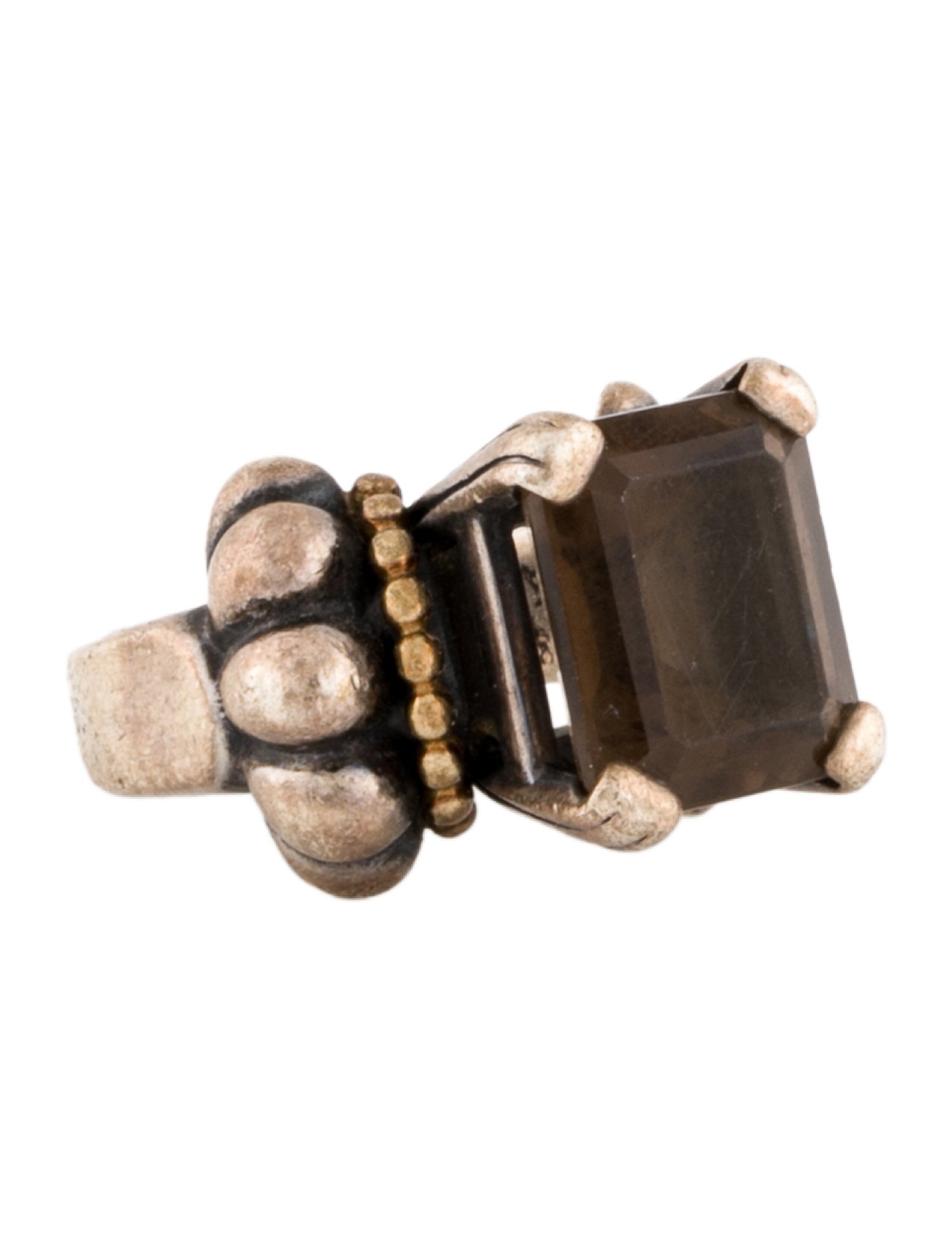 Lagos Smokey Quartz Cocktail Ring, Medium