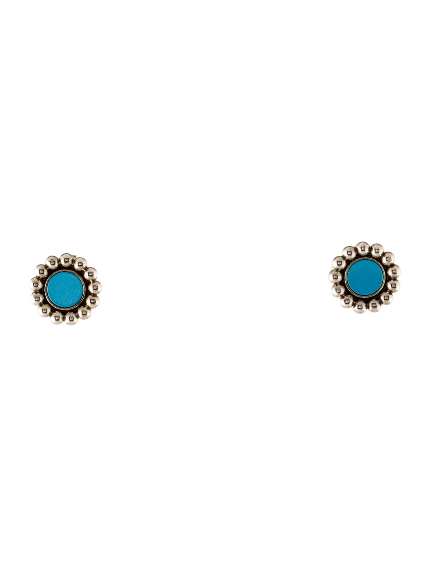 Lagos Ceramic Circle Stud Earrings