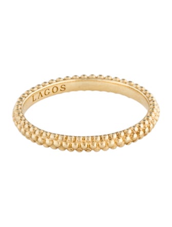 Lagos 18K Caviar Stacking Band