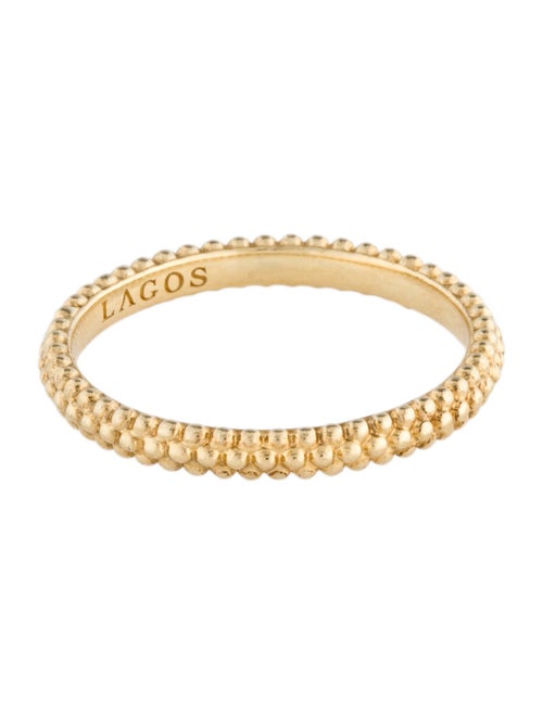 Lagos 18K Caviar Stacking Band
