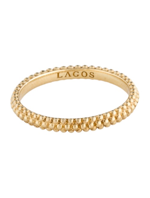Lagos 18K Caviar Stacking Band