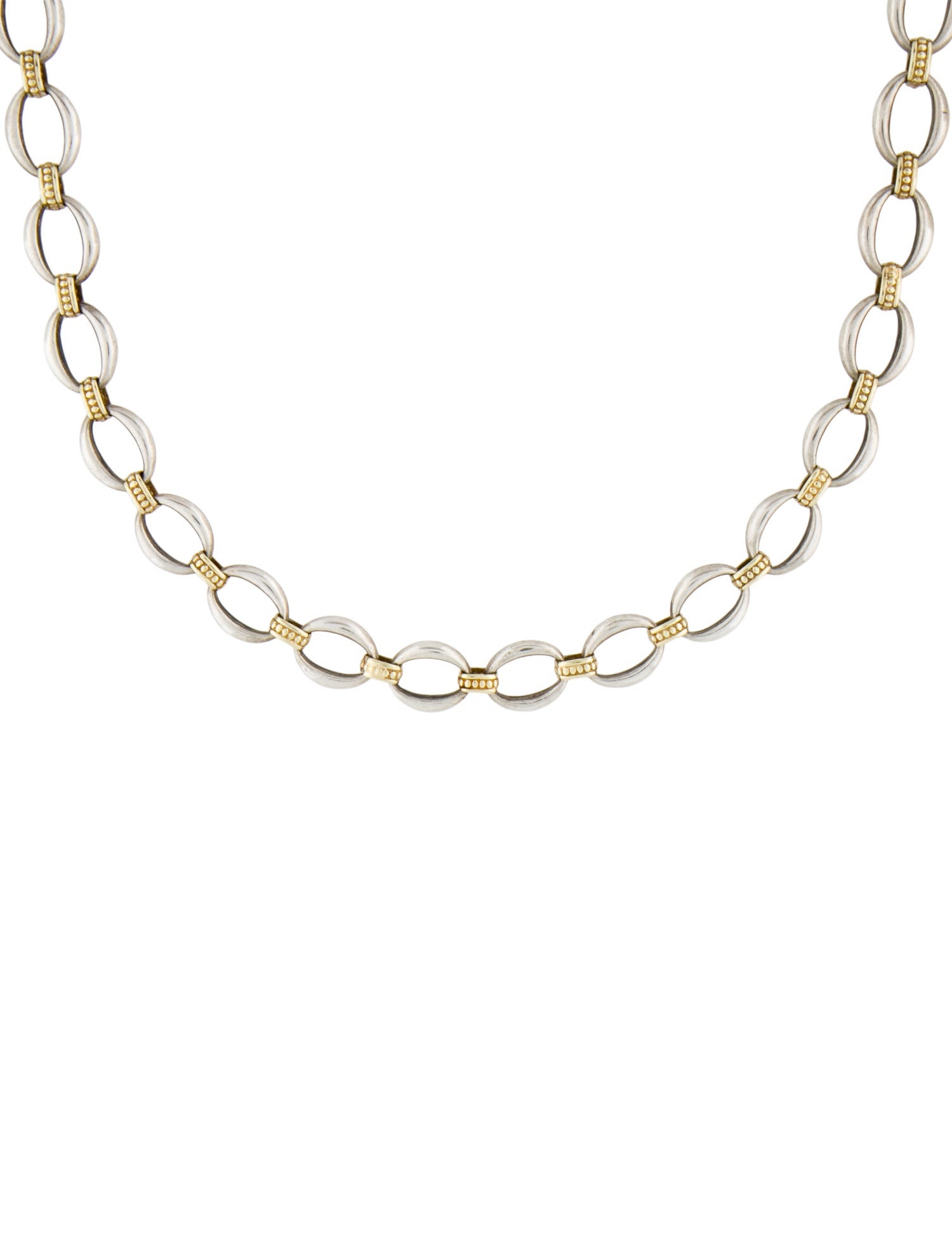 Lagos Two-Tone Chain Necklace