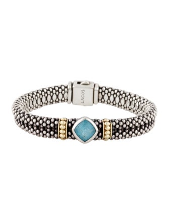 Lagos Topaz Caviar Link Bracelet
