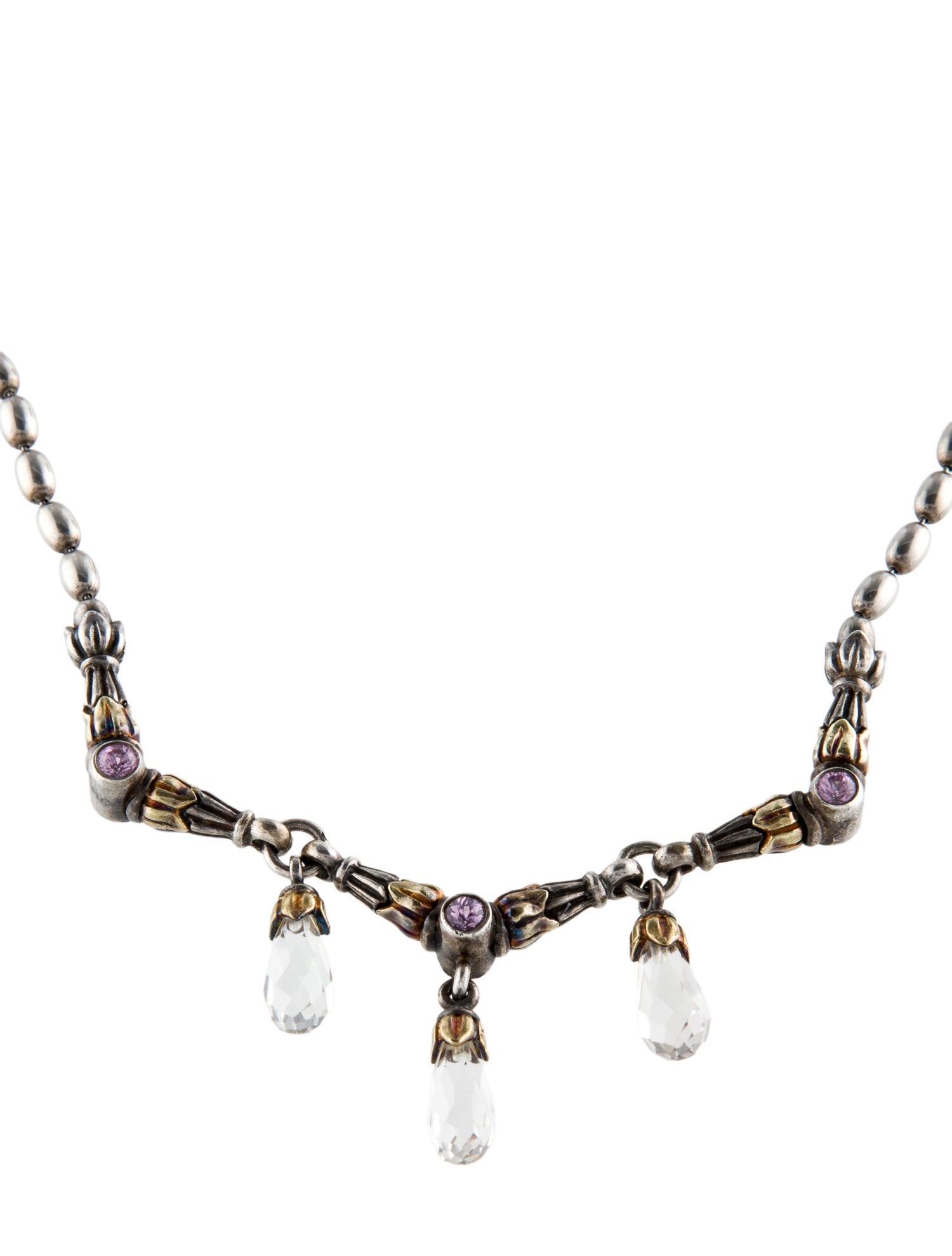 Lagos Sapphire, Quartz & Topaz Arcadian Collar Necklace