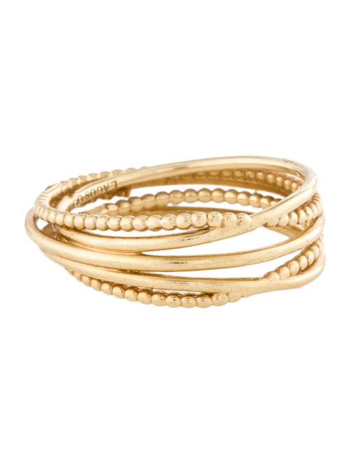 Lagos 18K Multi-Row Crossover Band