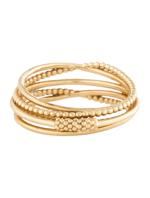 Lagos 18K Multi-Row Crossover Band