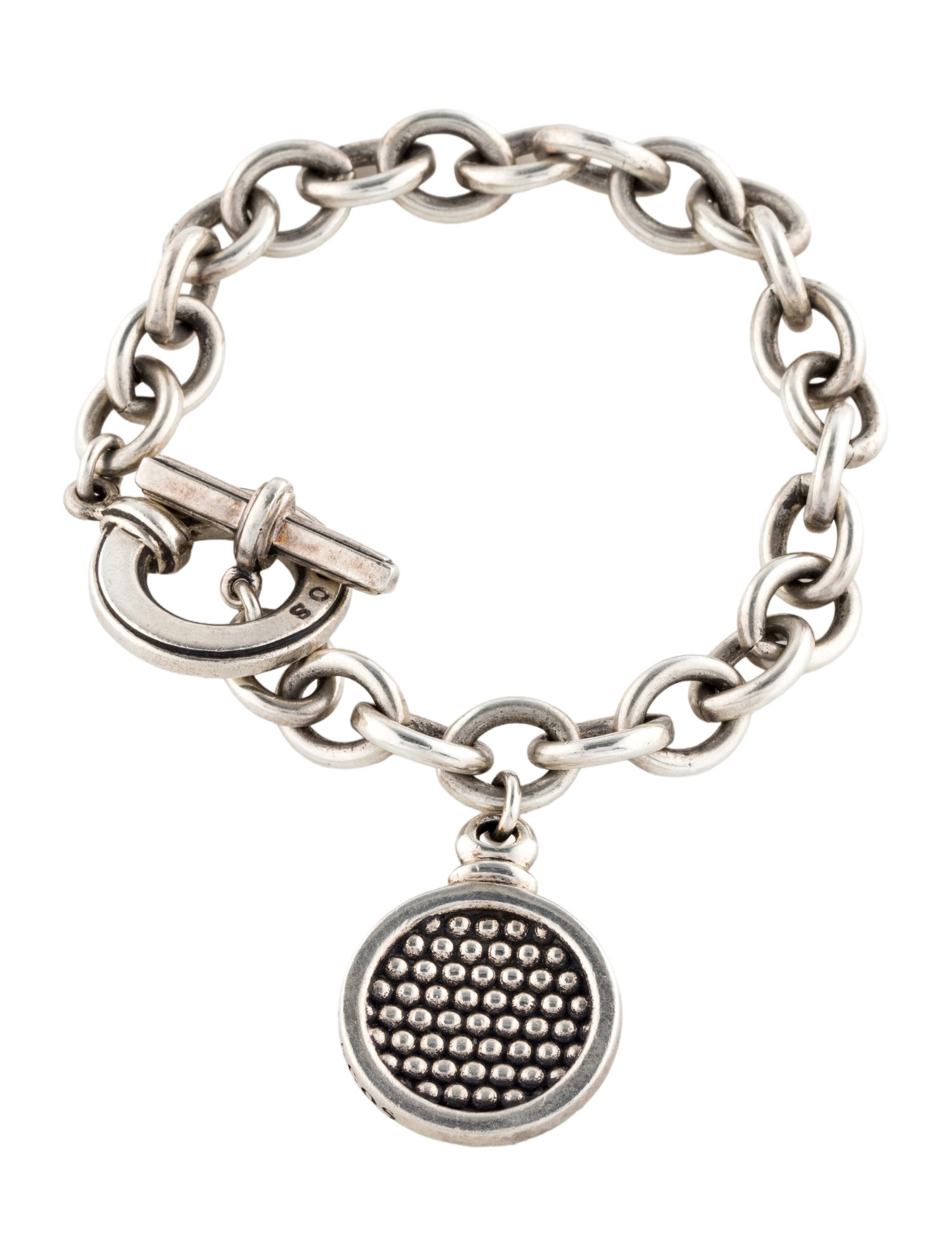 Lagos Disc Charm Toggle Bracelet