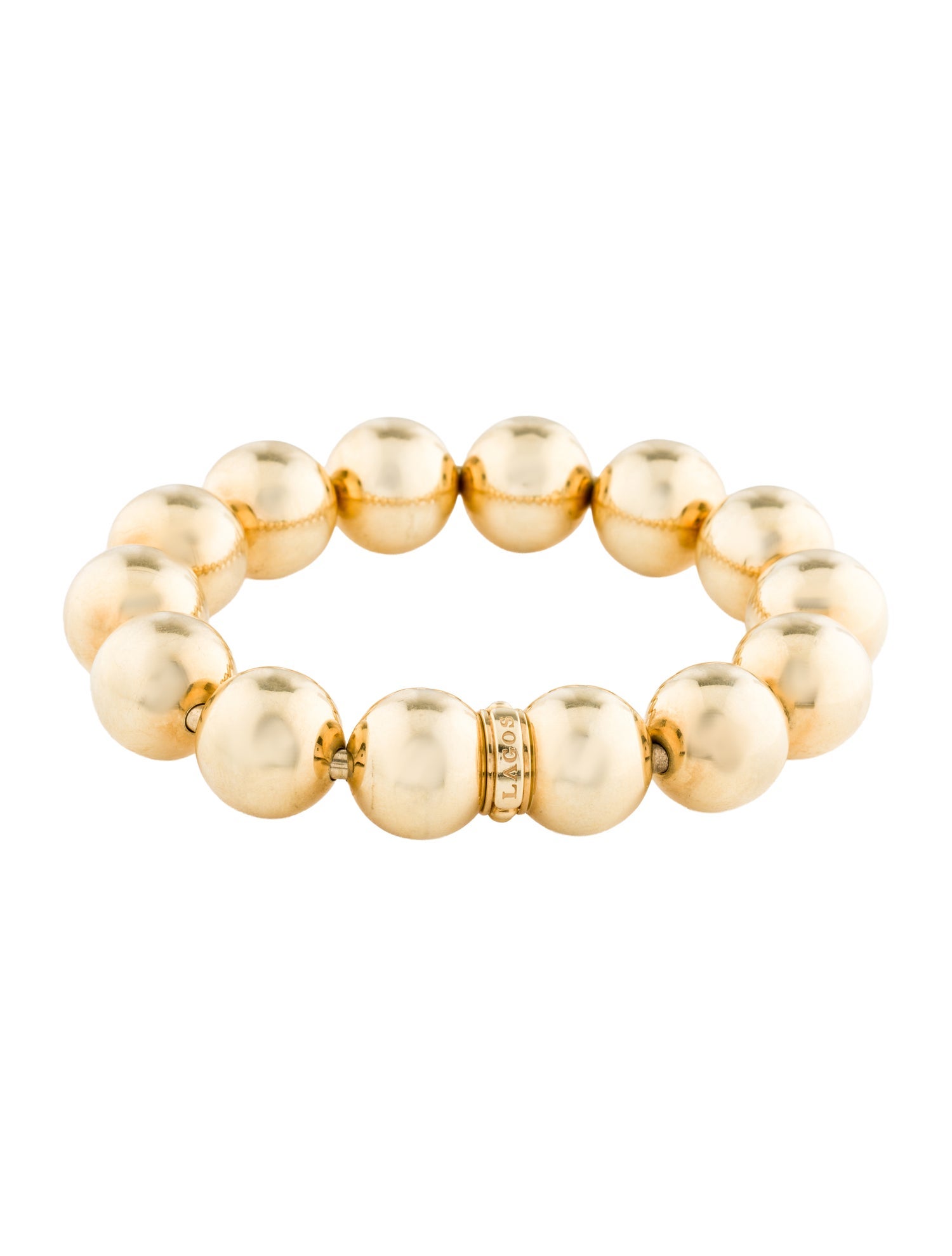 Lagos 18K Large Bead Bracelet