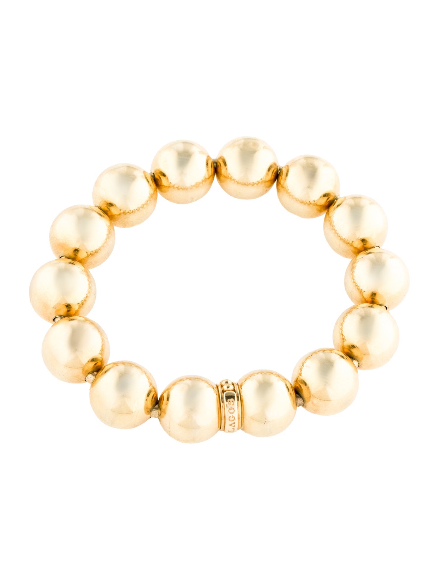Lagos 18K Large Bead Bracelet