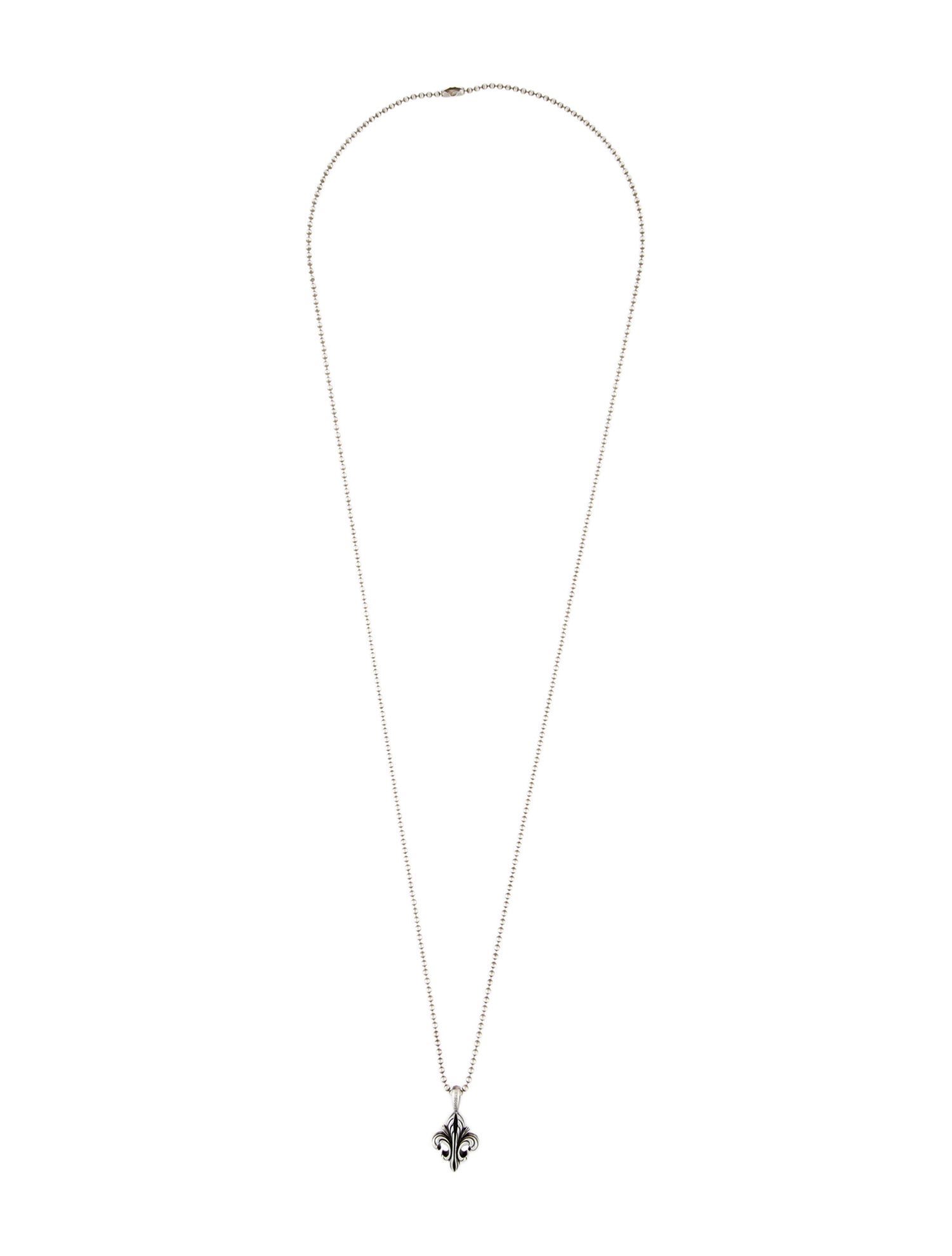 Lagos Fleur de Lis Pendant Necklace