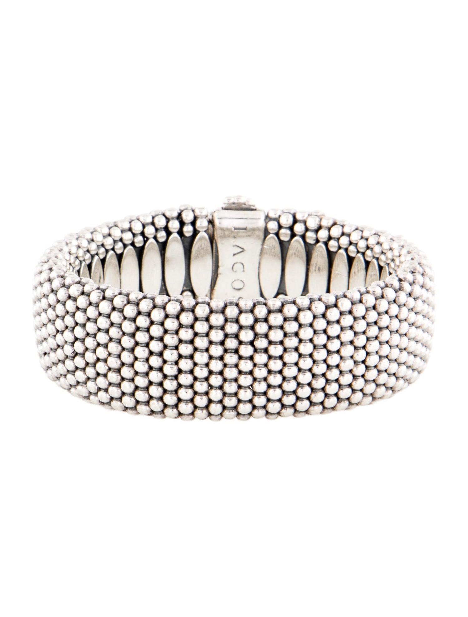 Lagos Wide Caviar Link Bracelet