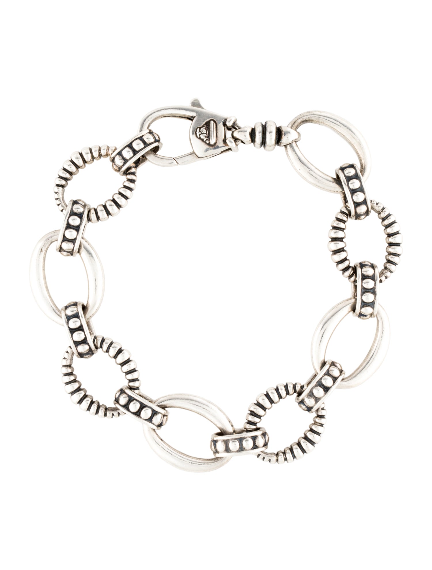 Lagos Oval Fluted Link Bracelet