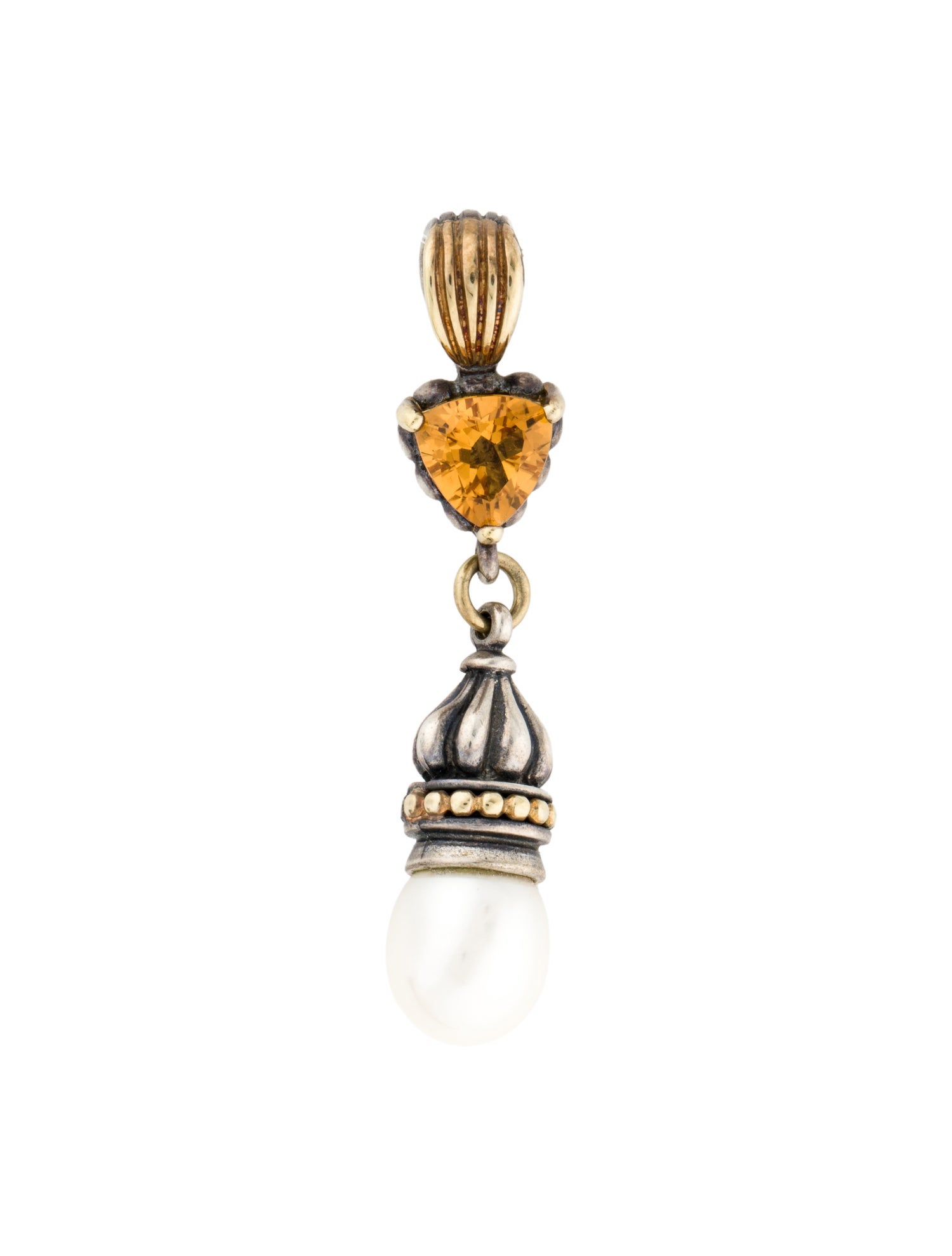 Lagos Pearl & Citrine Pendant