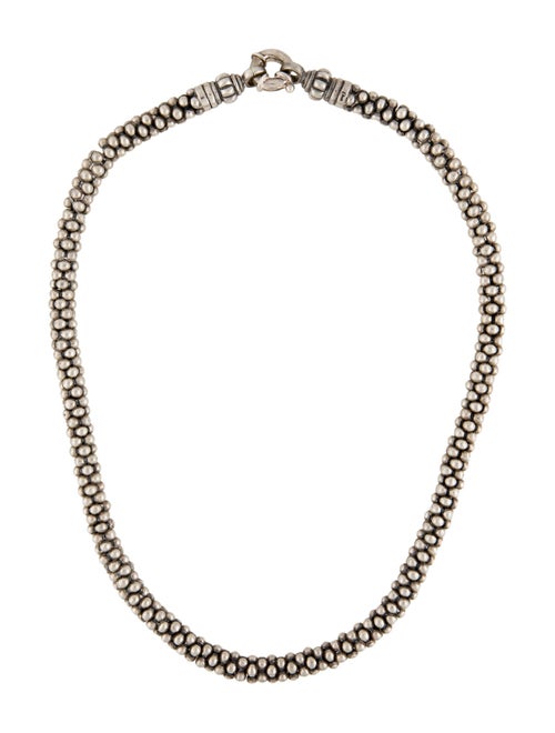 Lagos Caviar Beaded Chain Necklace