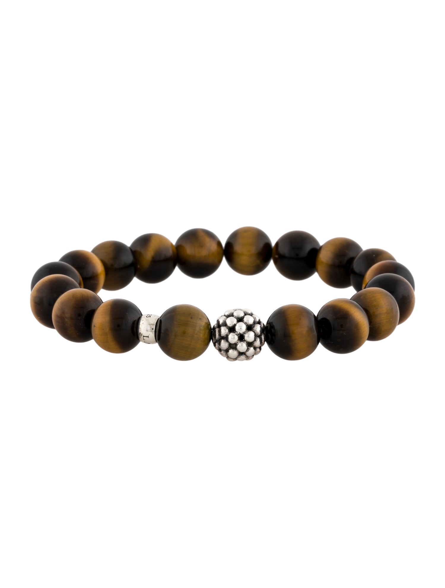 Lagos Tiger's Eye Quartz Maya Bead Bracelet
