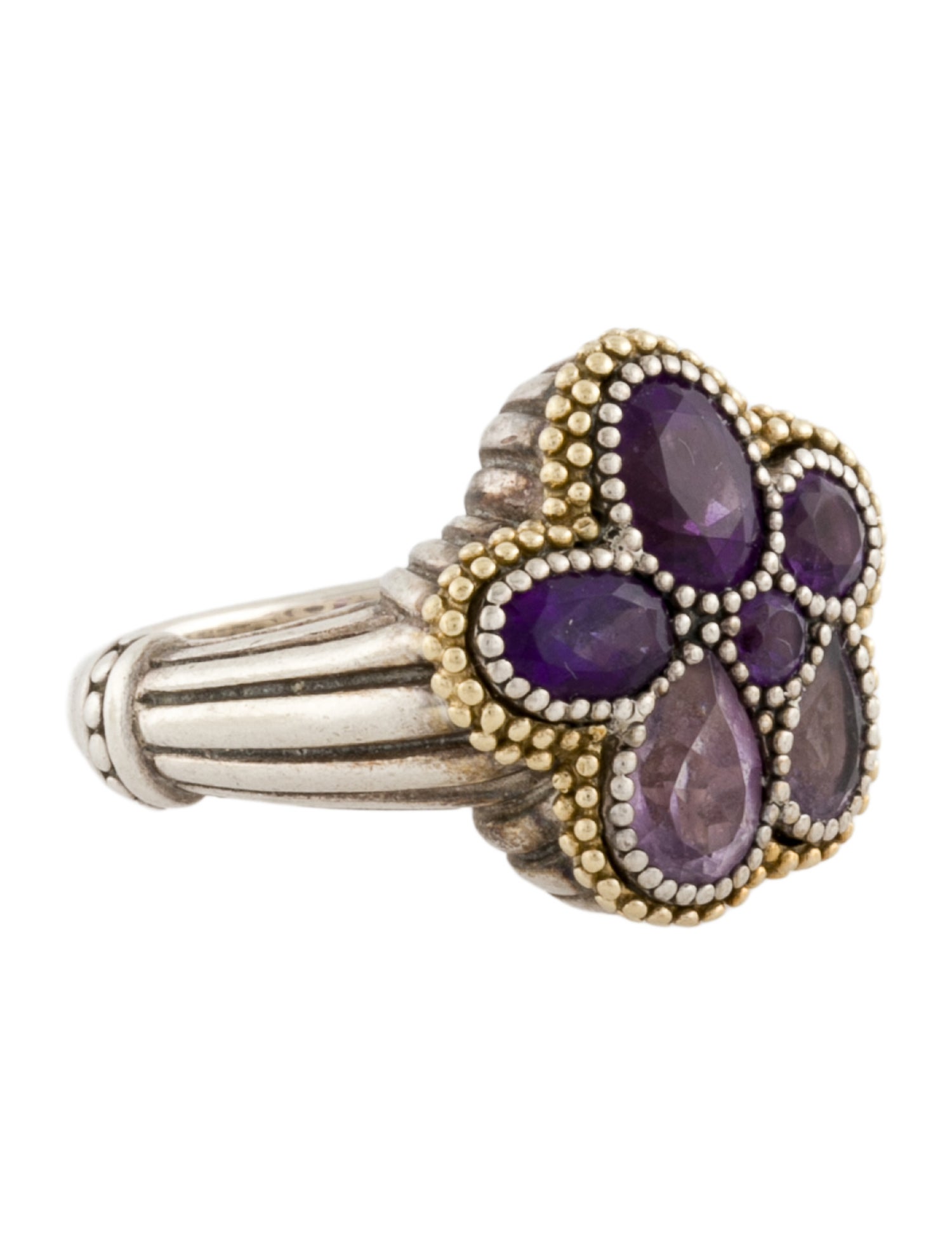 Lagos Amethyst Ombré Flower Ring