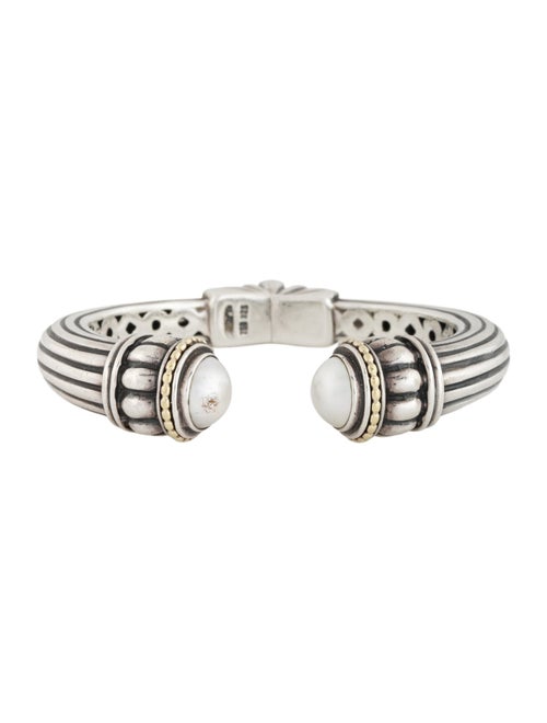 Lagos Pearl Hinge Cuff Bracelet