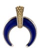 Lagos Two-Tone Lapis Lazuli Crescent Pendant