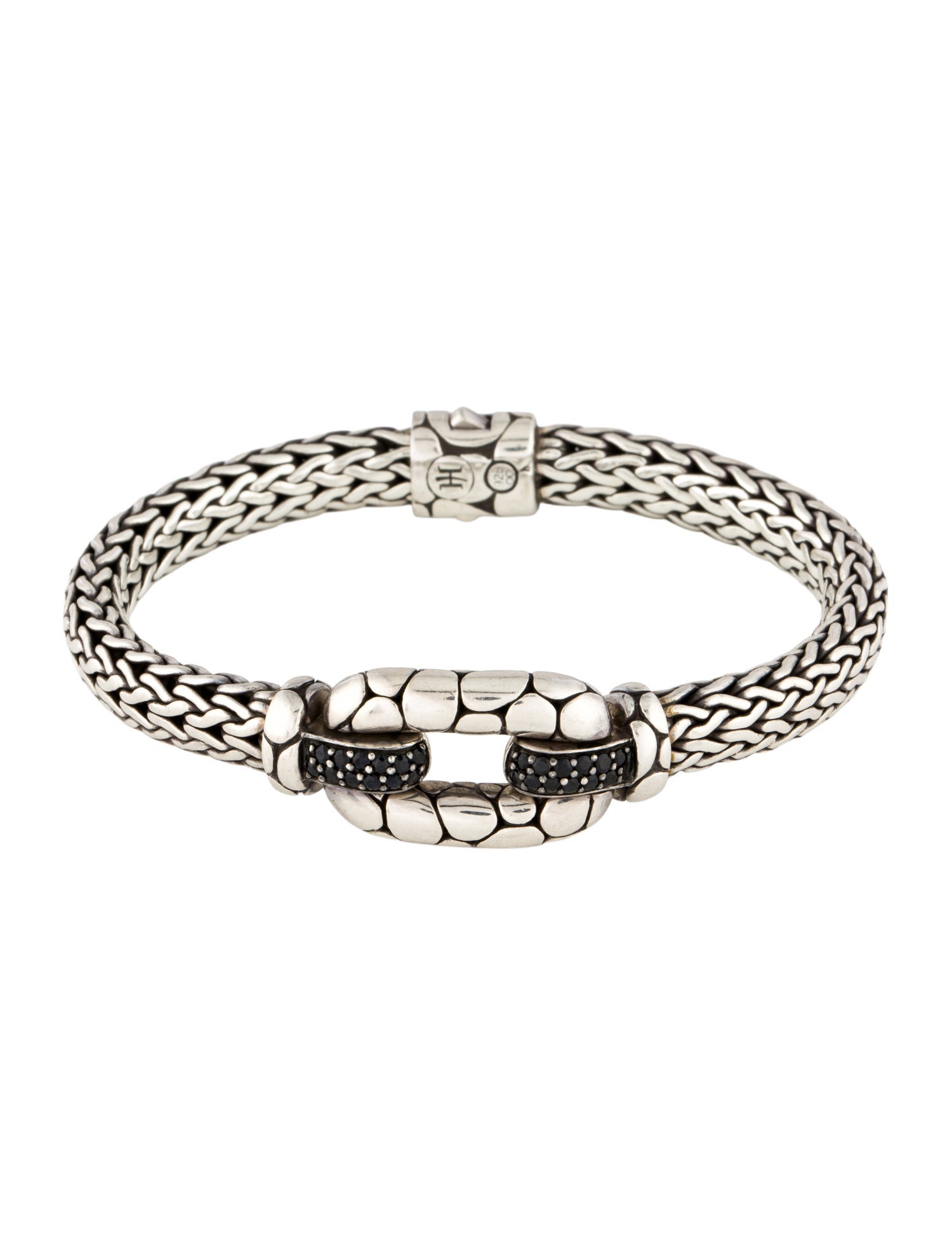 John Hardy Sapphire Kali Pebble Station Bracelet