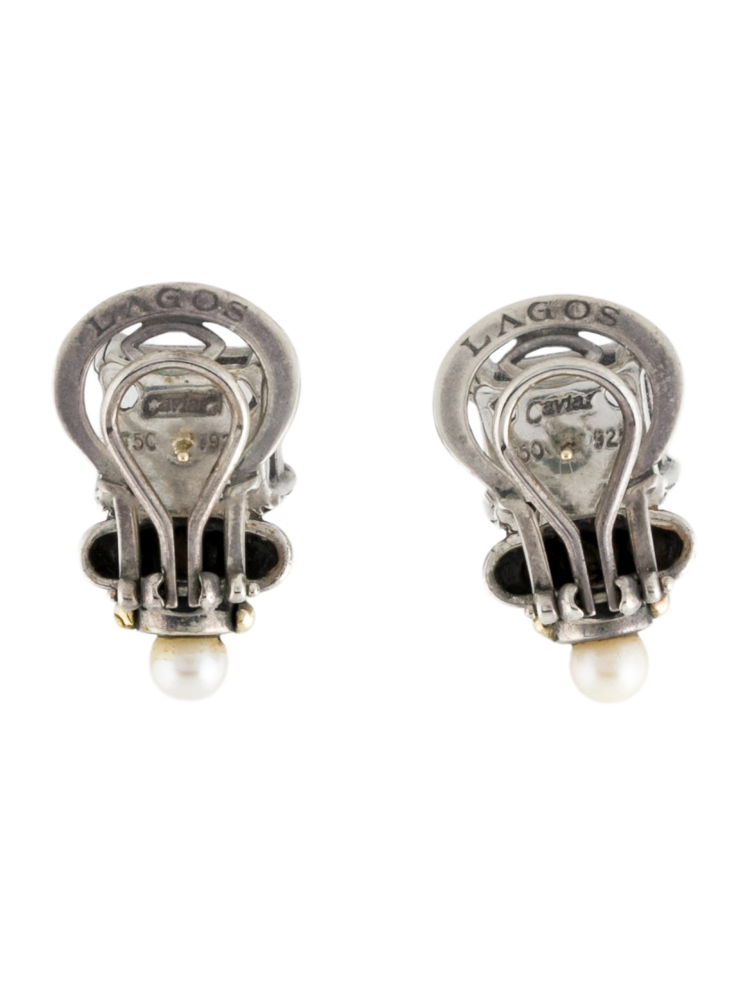 Lagos Two-Tone Pearl & Topaz Glacier Earrings