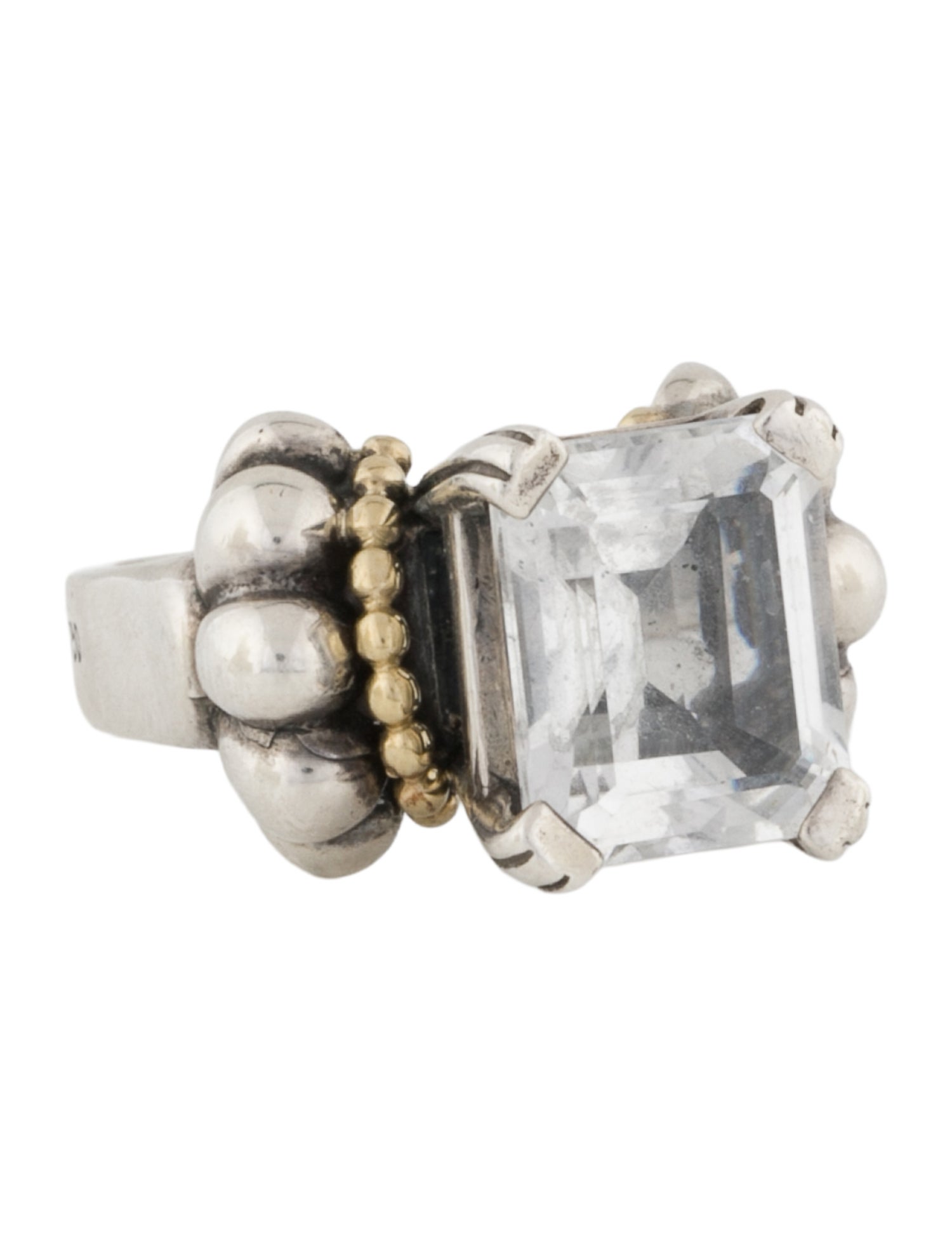 Lagos Two-Tone Topaz Glacier Cocktail Ring