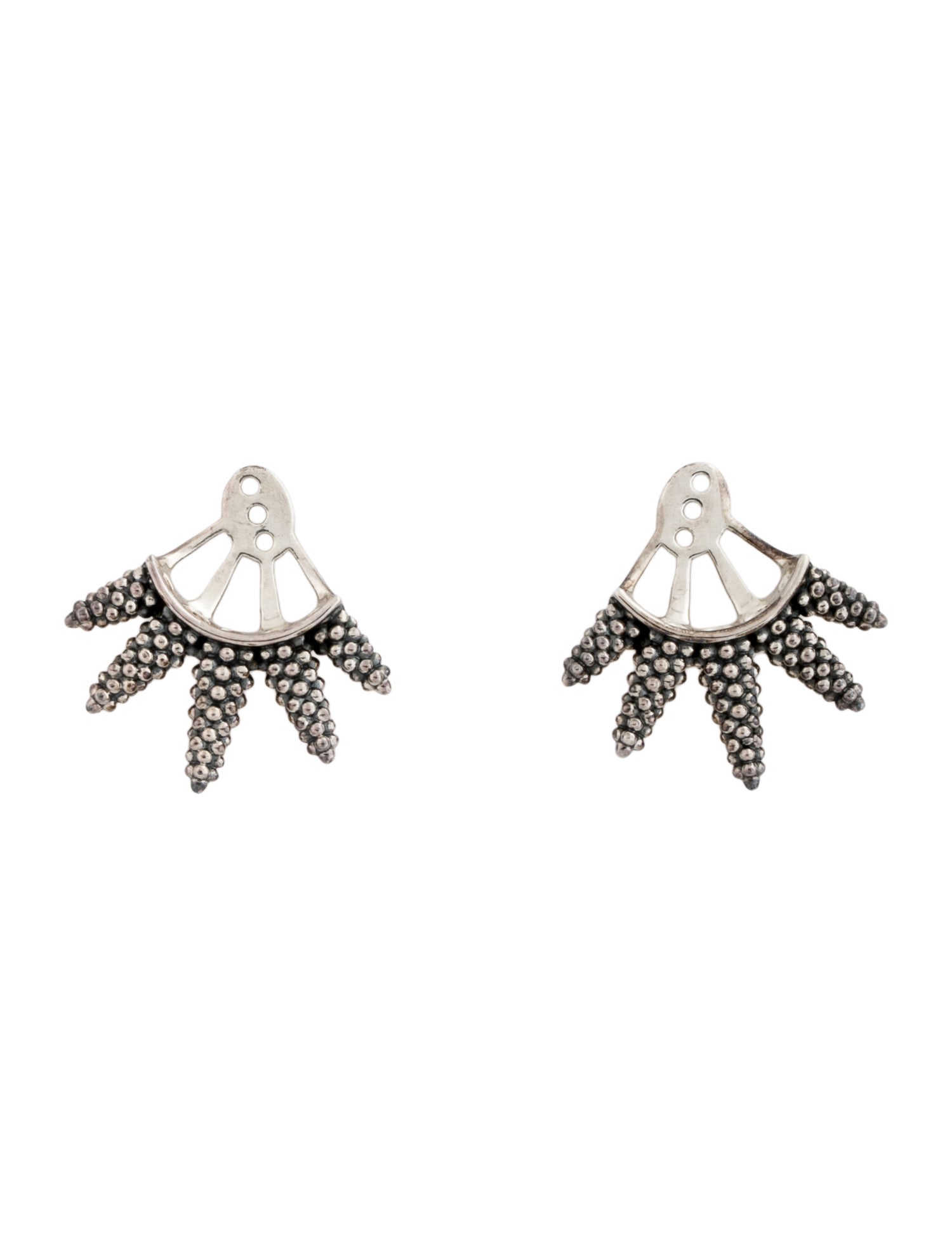 Lagos Signature Caviar Bead Spiked Earring Jackets
