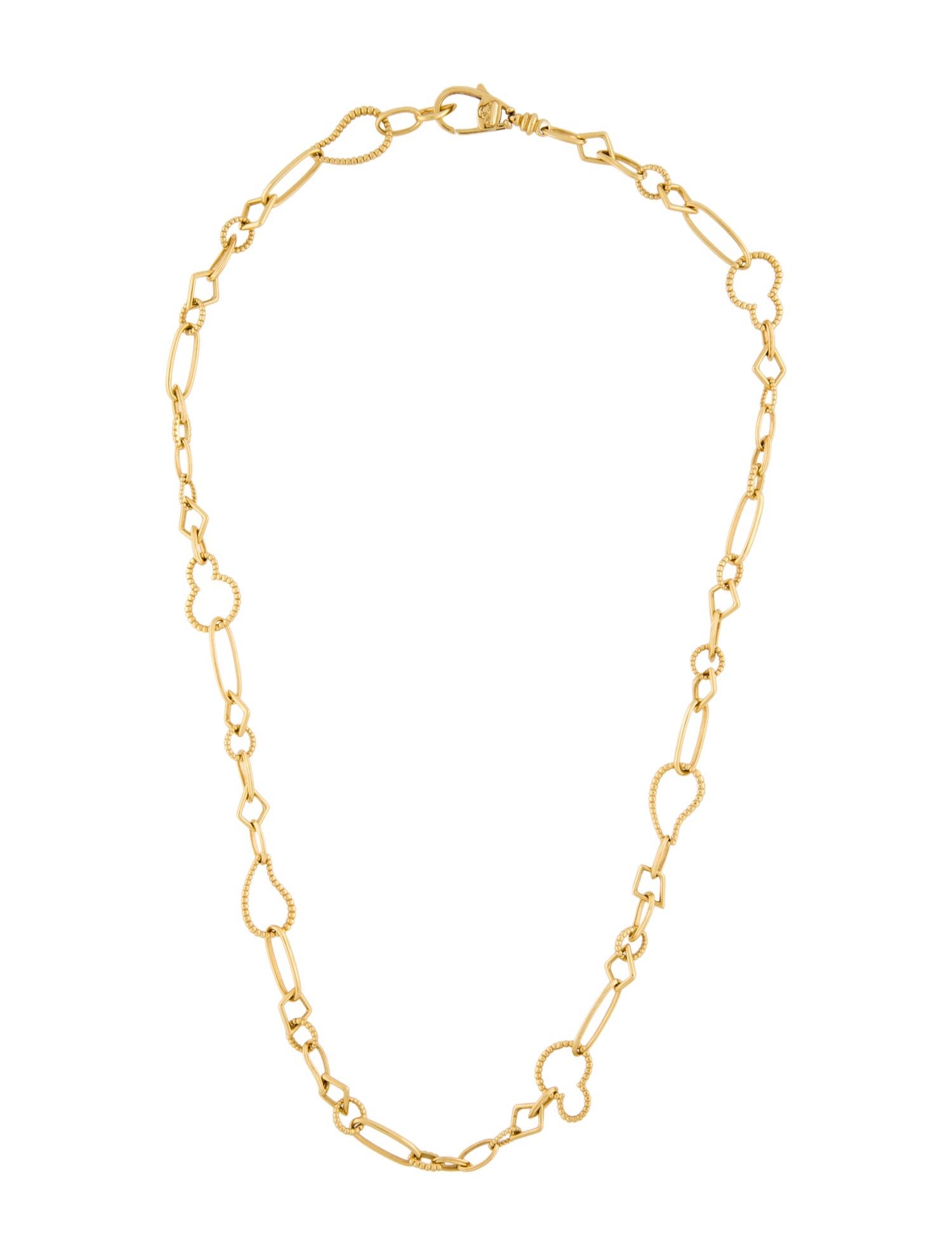 Lagos 18K Caviar Station Link Chain Necklace